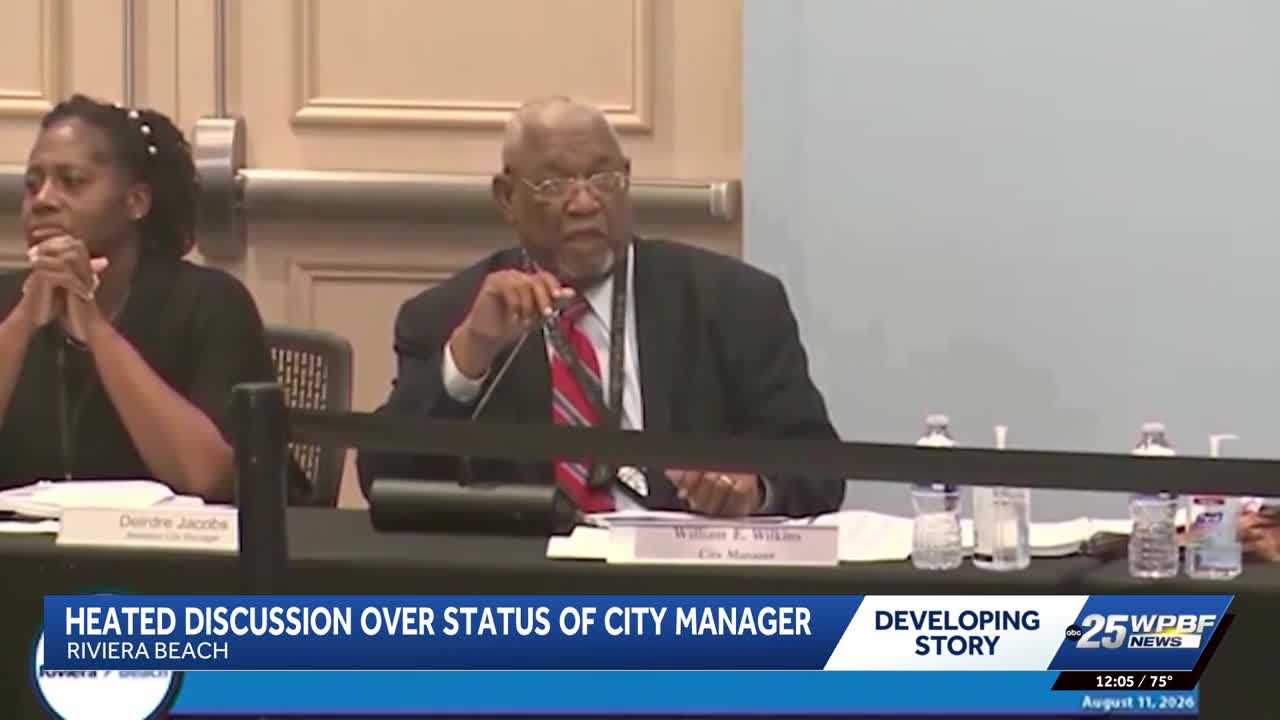 Riviera Beach meeting erupts over city manager’s absence — WPBF West Palm Beach, Abilene Community news