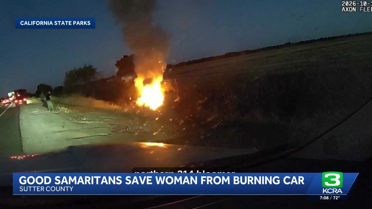 Officers rescue woman from burning car — WISN 12 Milwaukee, Abilene Community news